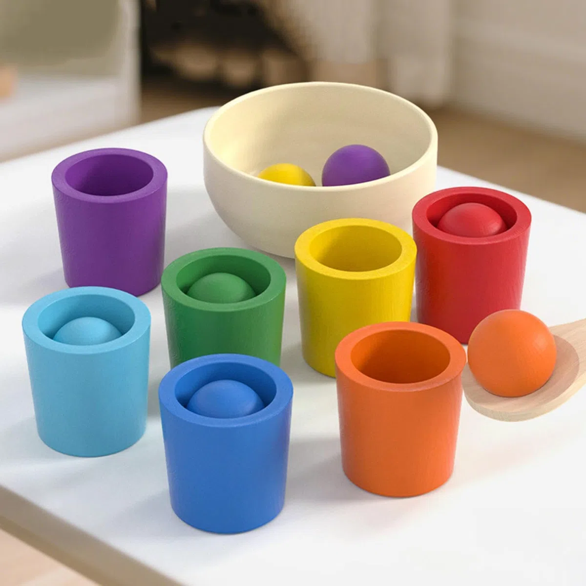 Giocattoli Per Selezionare I Colori, Con Design Per Lo Sviluppo 'apprendimento, 4x4 Cm, Bicchieri Per Selezionare I Colori In Età Prescolare, Set Di Giocattoli Per Il Riconoscimento Cȯlor Per