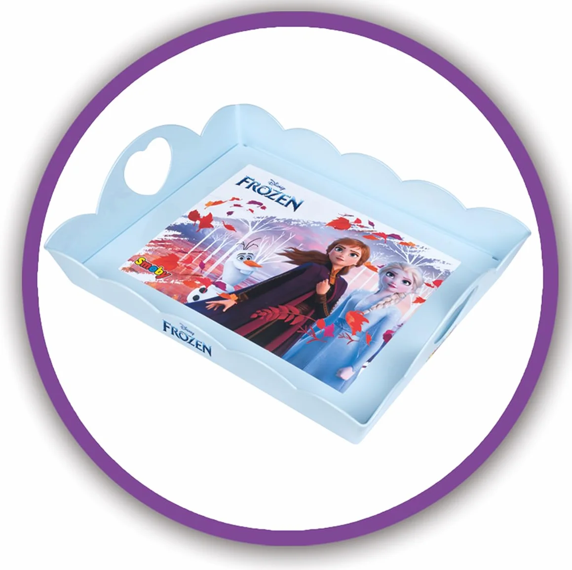 Smoby - Frozen - Vassoio da tè XL - 17 accessori - Bicchieri, piatti, teiera inglese, zuccheriera e altri - Dai 3 anni - Prodotto in Francia