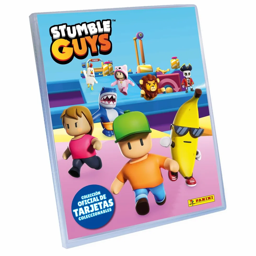 Panini Stumble Guys Trading Cards Starter Pack contenente 1 raccoglitore + 2 tasche + 1 carta edizione limitata, 004841SPAFGD