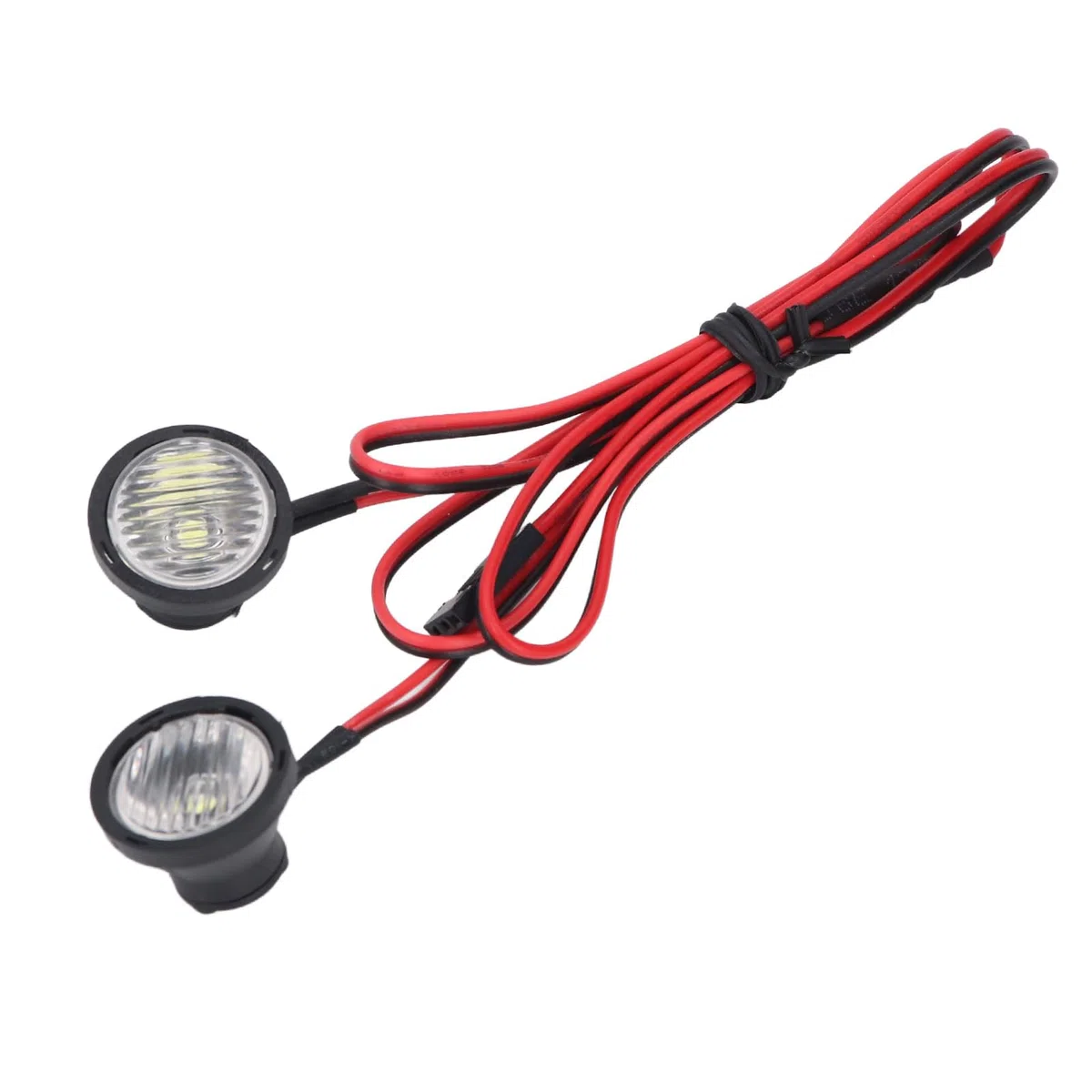 RC Auto LED Lights Spotlight RC, Spotlight Front Light Front Lumpness RC a 2 LED, fari LED Light Accessorio di sostituzione per 1:10 RC Crawler (Luce bianca)