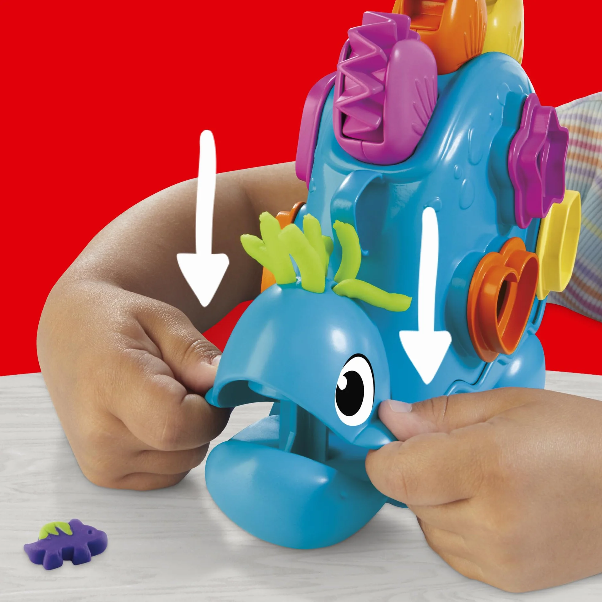 Play-Doh Hasbro, Starter Set Dinosauro Forme e Colori, Arti e Mestieri Creativi per Bambini e Bambine dai 2 Anni in su, Ottima Idea Regalo, Include 6 Vasetti di Pasta Modellabile e Accessori