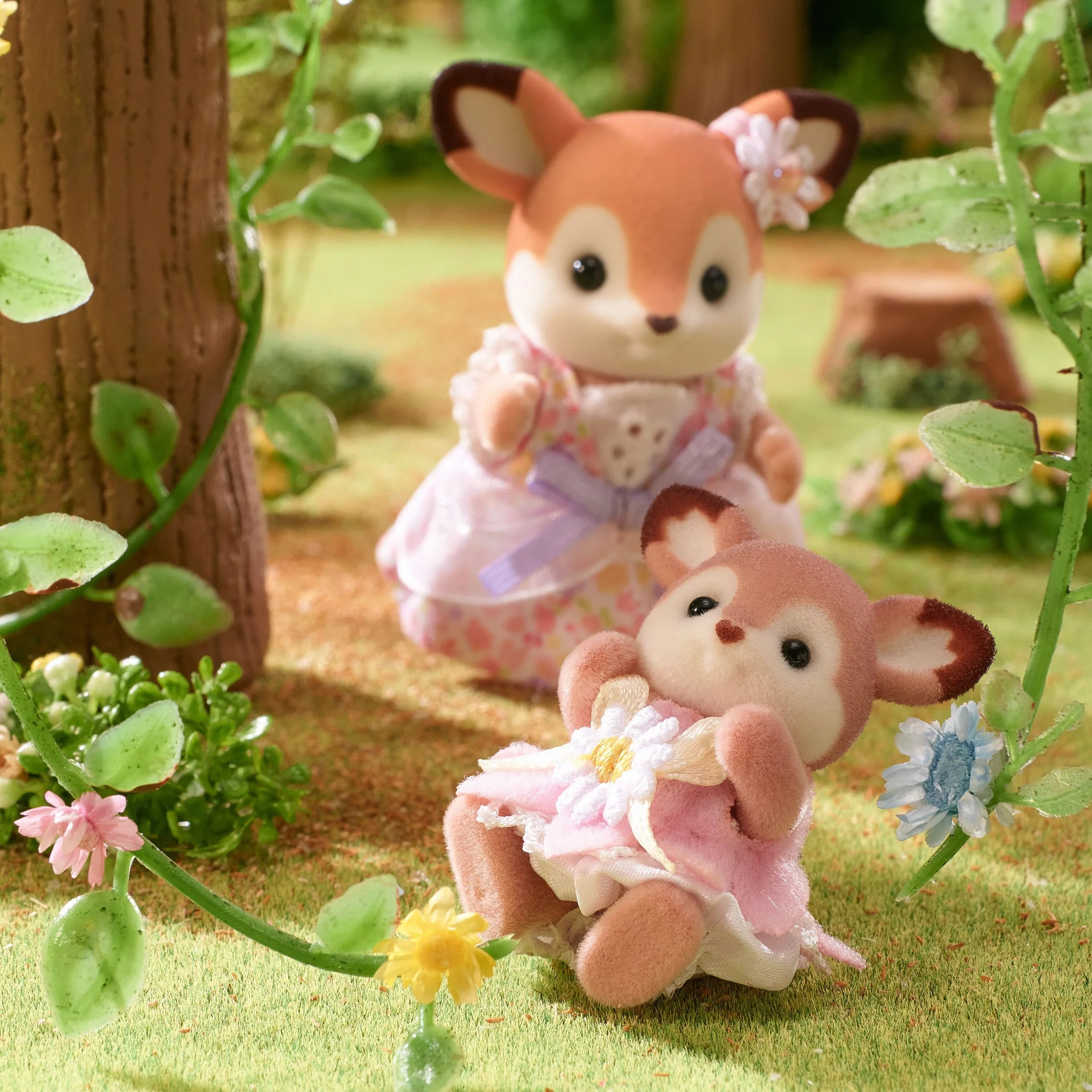 Les bébés Biche et balancelle - SYLVANIAN FAMILIES - 5801