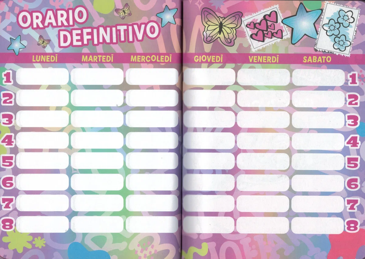 DIARIO AGENDA SCUOLA datato 2025/2026 SEVEN SJ GANG ANIMALI GIRL (Gattino)