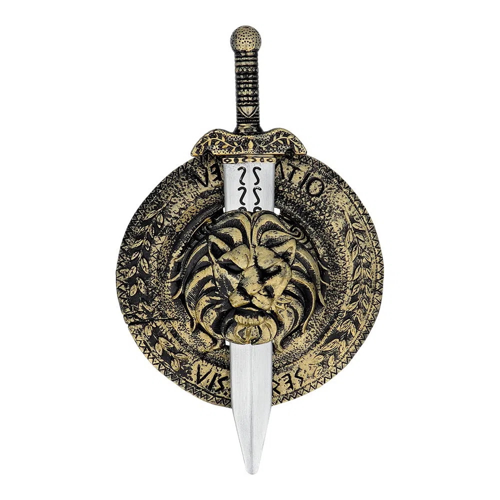Boland - Set spada e scudo, cavaliere, principe, guerriero, accessori per costumi di carnevale e feste a tema