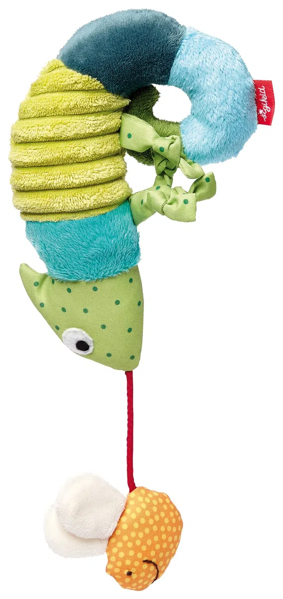SIGIKID 41056 Ciondolo camaleonte Baby Activity On Tour Ragazze e Ragazzi Baby Toy consigliato dalla nascita, multicolore