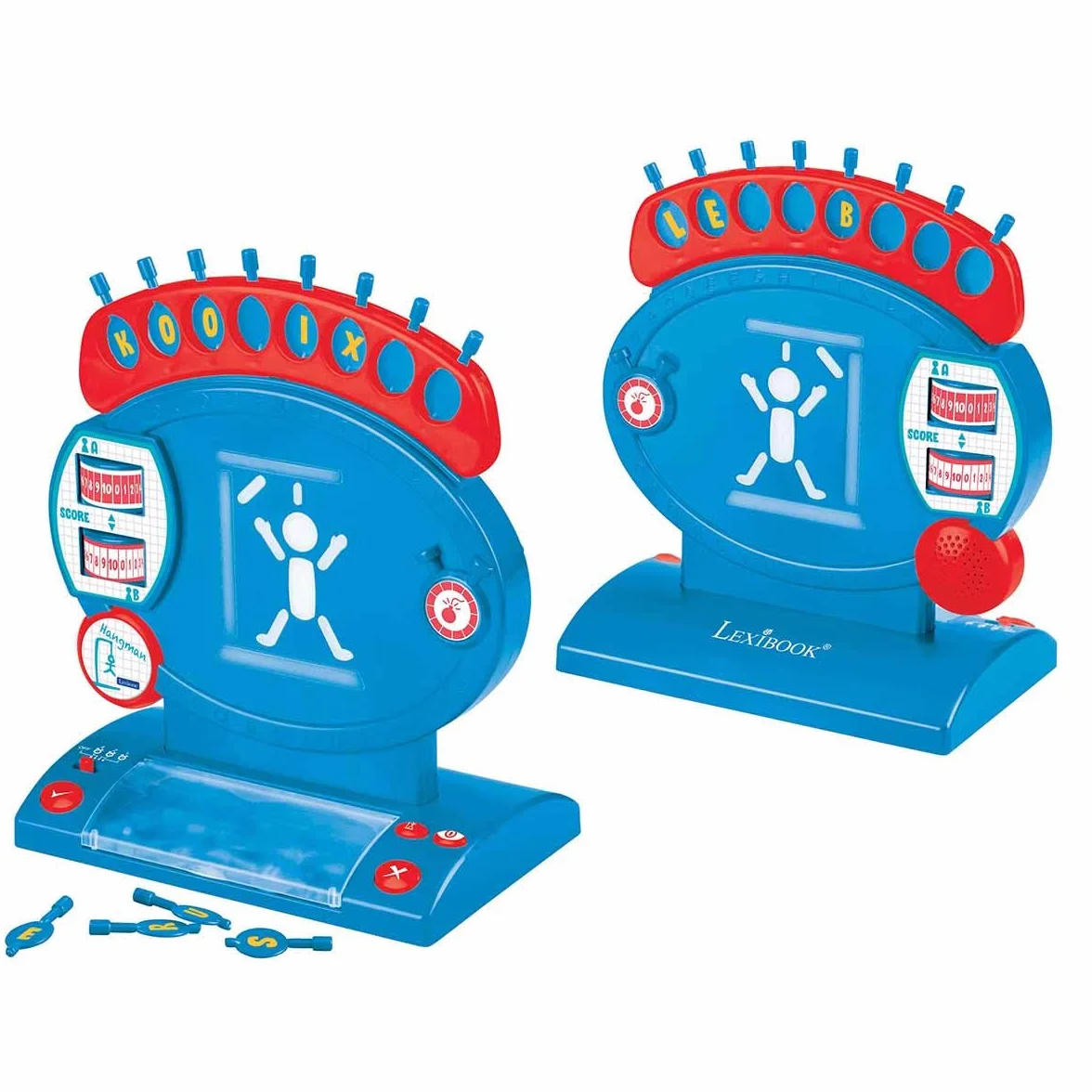 Lexibook L’impiccato elettronico, Gioco da Tavolo per Bambini e Famiglie, ortografia e vocabolario, JG800LXB
