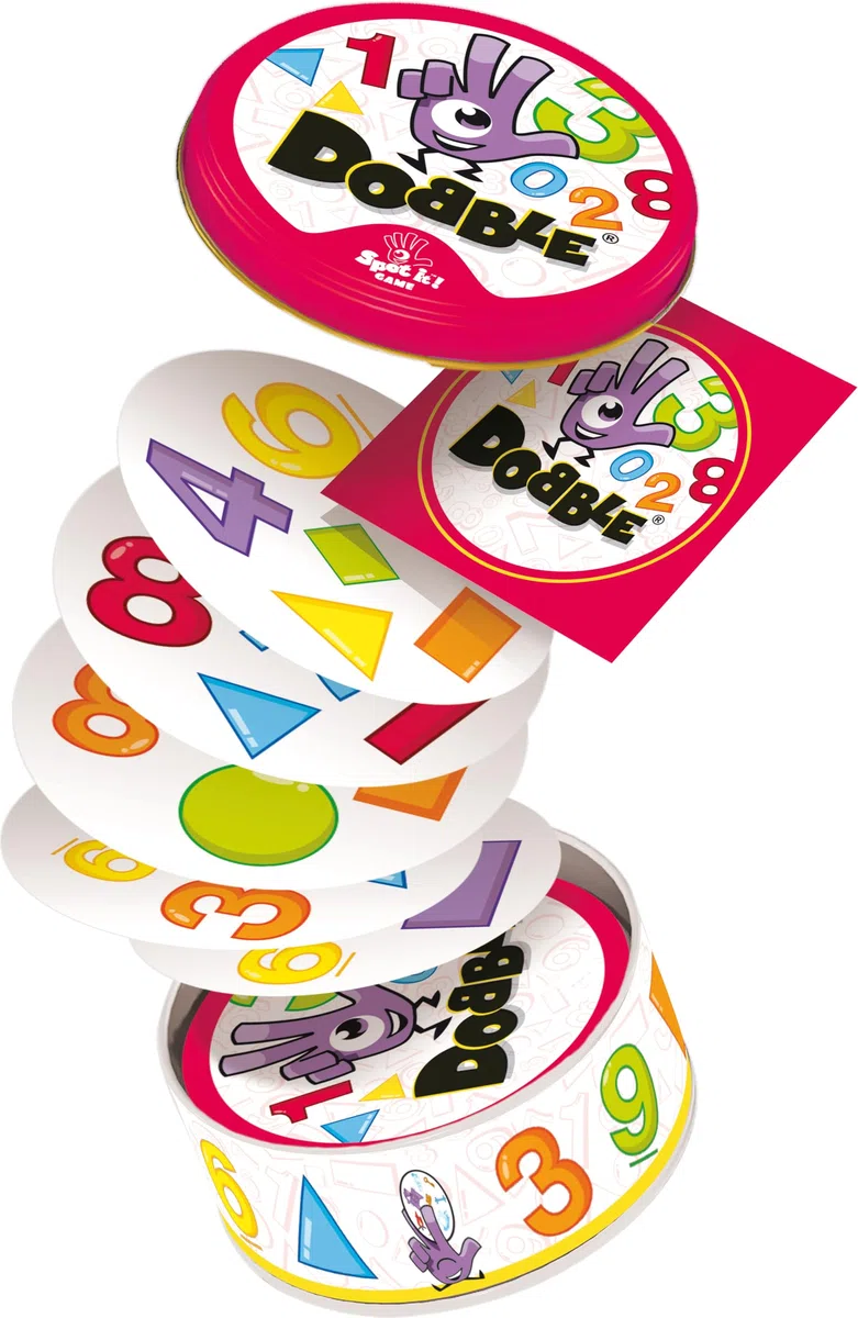 Zygomatic, Dobble 1,2,3, Eco-Sleeves, Gioco di Carte, 1-5 Giocatori, dai 3+ Anni, 10 Minuti, Tedesco