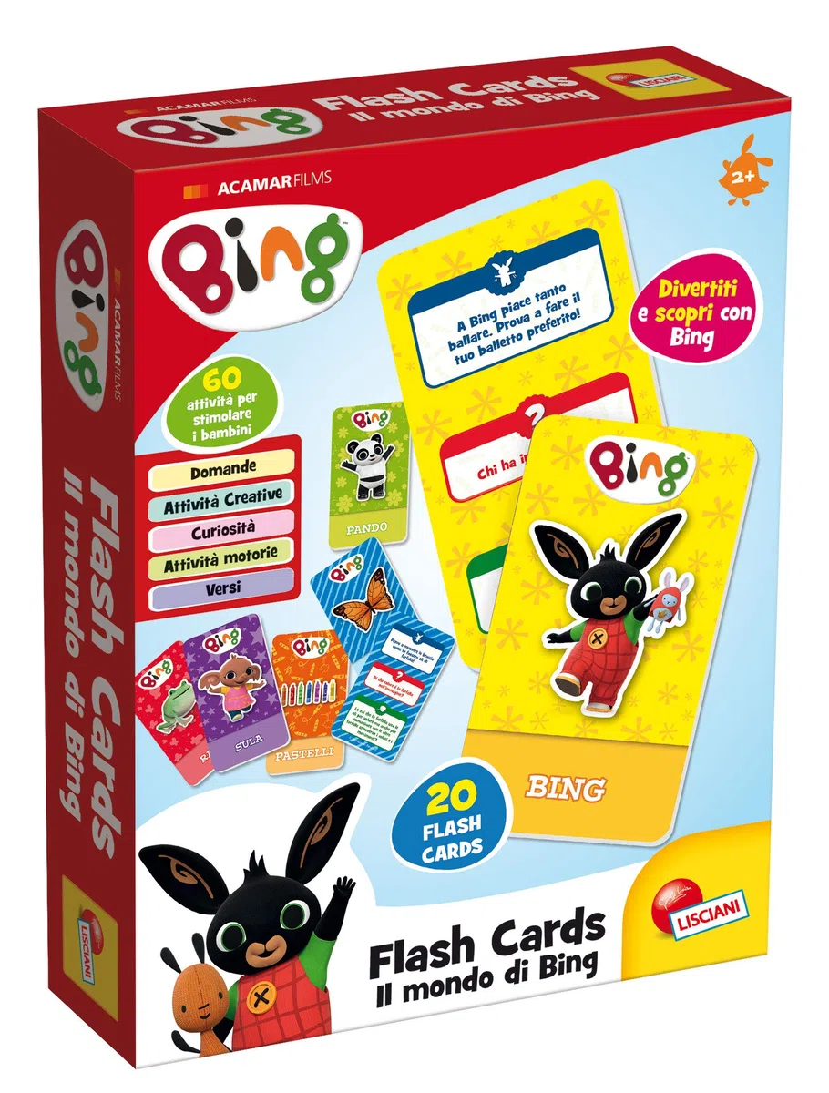 Lisciani Giochi Bing Flash Cards in Display
