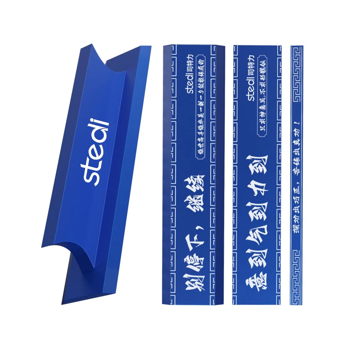 stedi Metal Sanding Sticks 4 pezzi, Hobby Model Tools for Gundam, Scale Military Model, 3D Resin Parts, Wood, Perfect for Sanding Small Areas, Blue