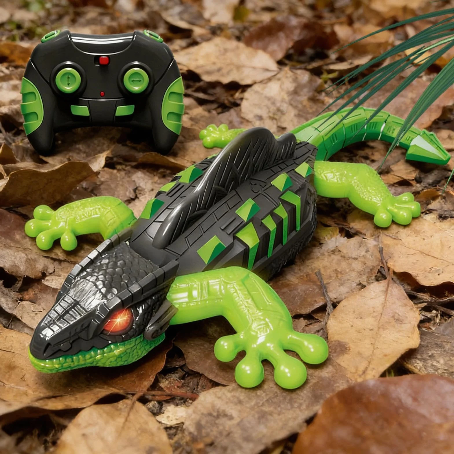 Telecomandato Lucertola Da Parete Giocattolo, Realistico Robot Arrampicatore, Elettrica Lucertola Con Luce Per Bambini Casa Compleanno Compleanni Esterno Festività Festa Gioco Interno Natale Vetro