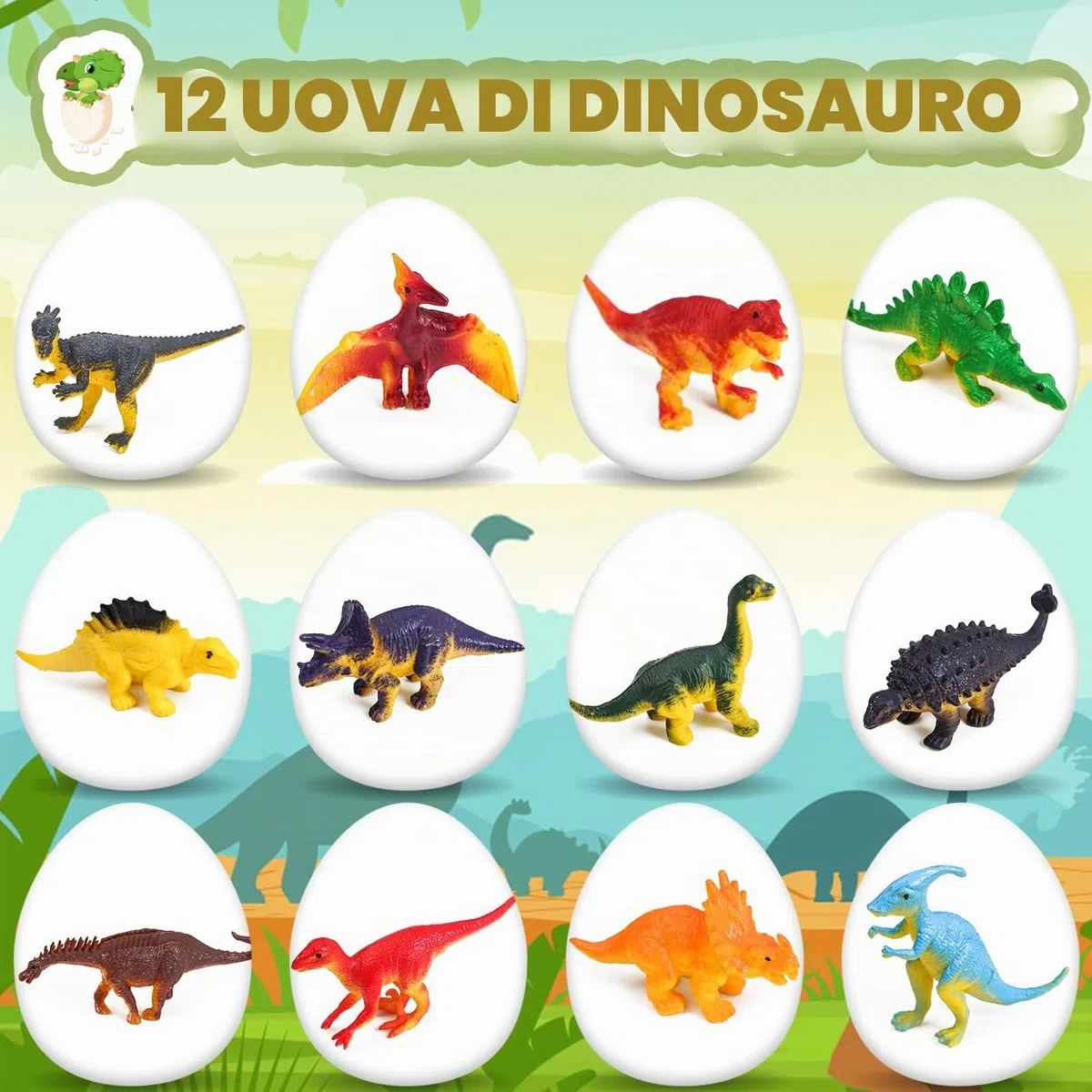Joozmui Dinosauri per Bambini, Dinosauro Giocattolo Giocattoli Bambino 4-9 anni Gioco Regalo Bambino 4-9 anni Maschio Dinosauri Regalini