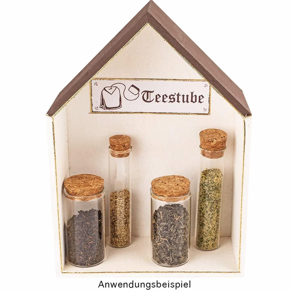 Set di cornici in legno a forma di casa, 3 pezzi, scatola in legno a forma di casa, mensola da parete, scaffale, decorazione da parete, per bricolage e dipingere, 3 diverse misure