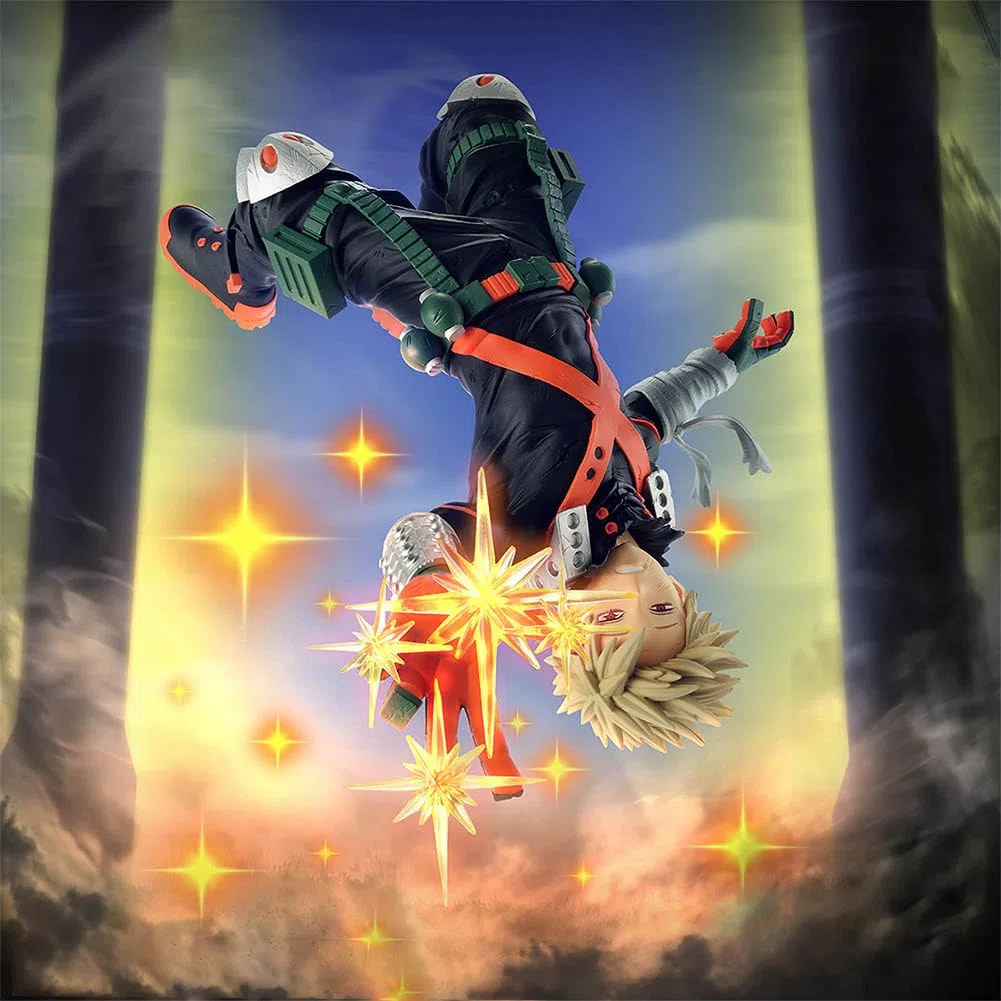 MHA Bakugou Katsuki Figura Anime Bakugou Katsuki Statua in PVC Action Figure Modello da Collezione per Decorazioni da Tavolo