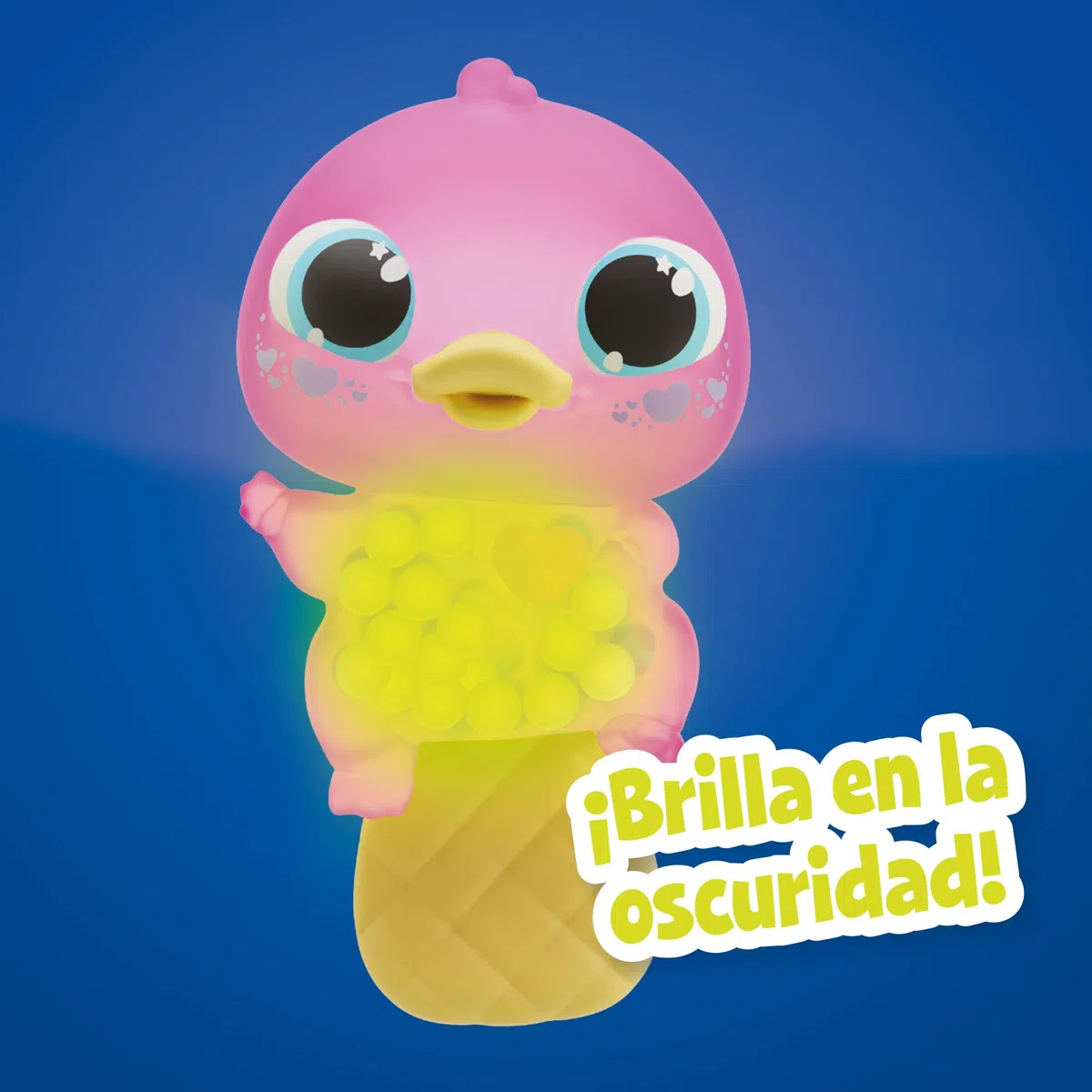 Bizak Animagic Let's GLO Ornitorinco Animale Elettronico e Luminico, Rosa, Gioco Sensoriale ed Esperienza Tattile, Corpo Estensibile, Flotta e Brilla in Acqua, a partire da 4 anni (64555204-2)
