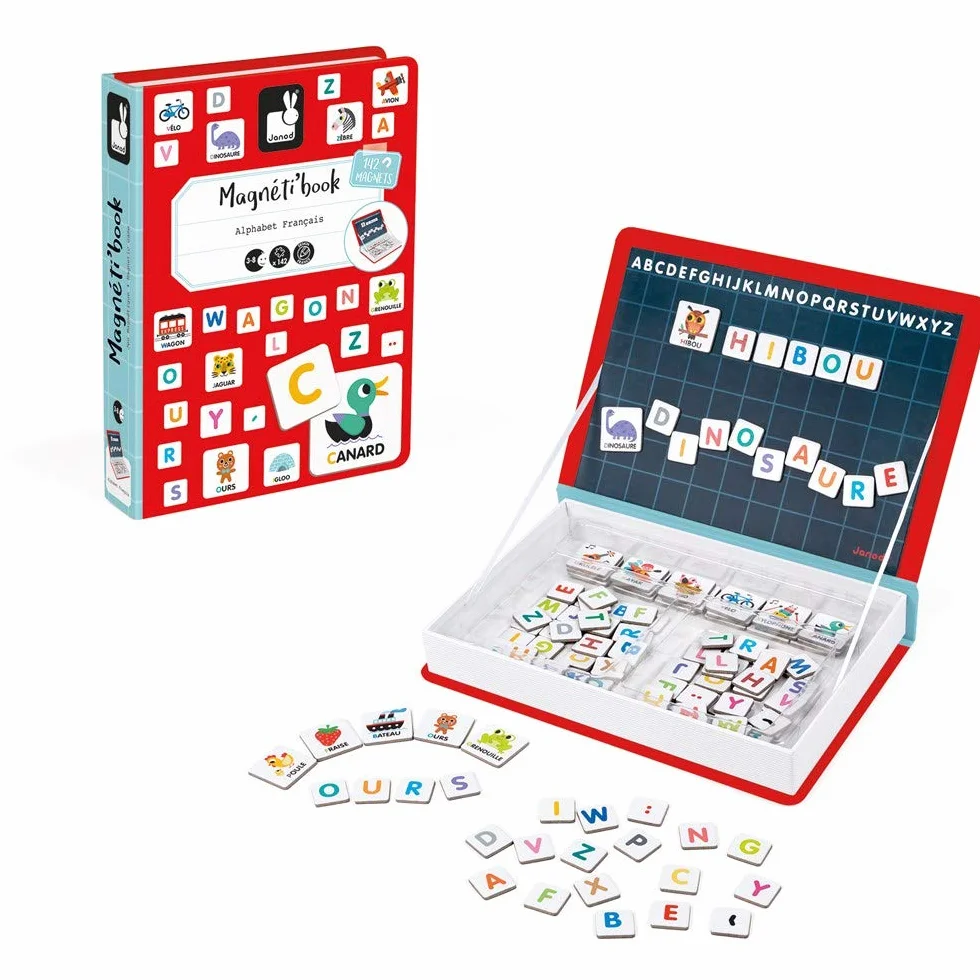 Janod - Magneti'Book Alfabeto Gioco Educativo, Versione Inglese, J02711