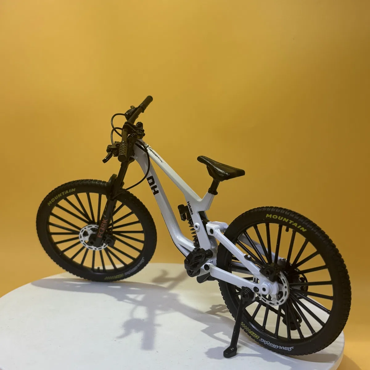 Générique - Mini decorazione per mountain bike, mini bici da dita, giocattolo BMX, mini mountain bike, mini bici (bianco-41)