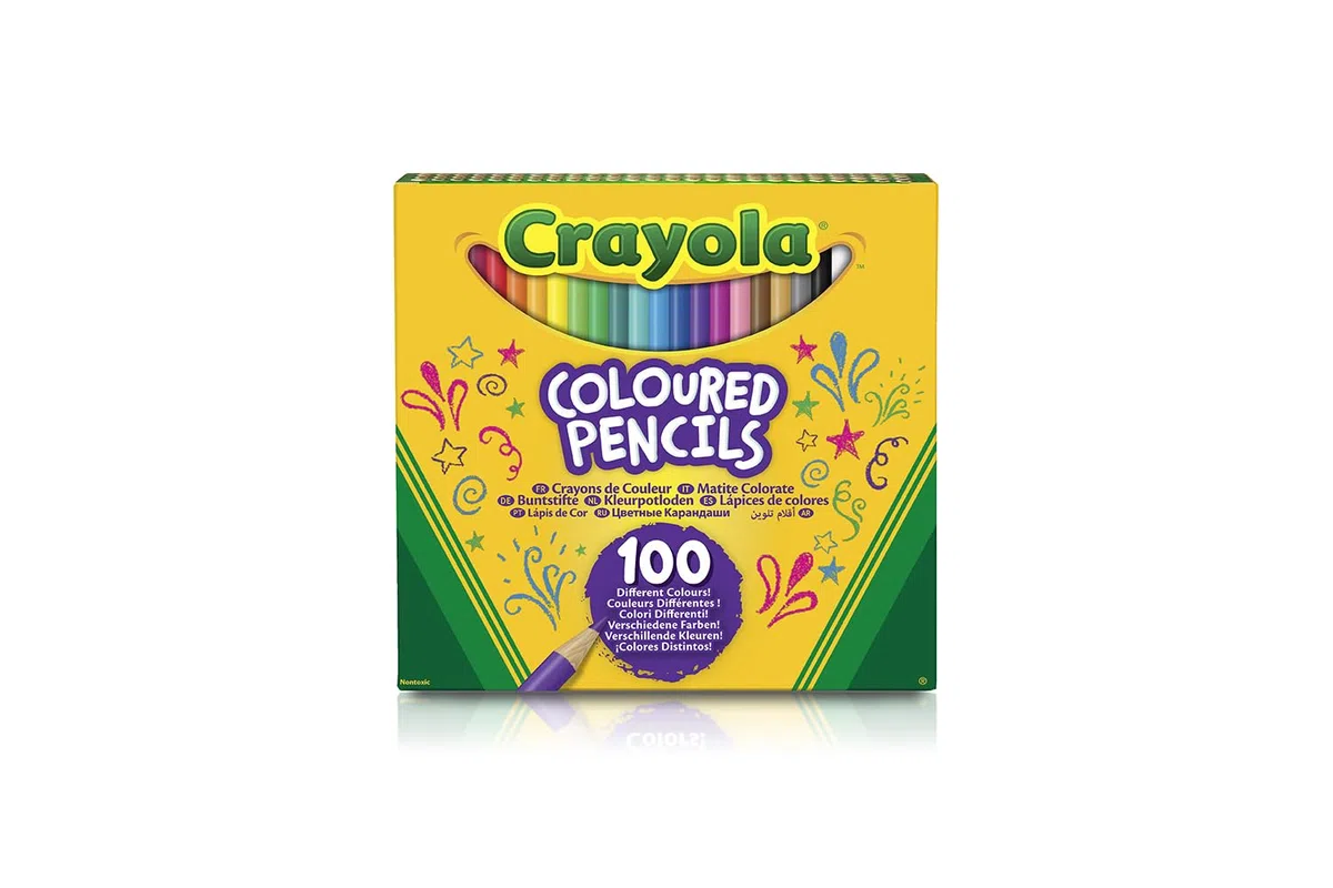 CRAYOLA Matite Colorate - Set da 100 Colori Diversi - Matite di Alta Qualità per Disegni, Lettere e Attività Creative - Ideali per Adulti e Bambini