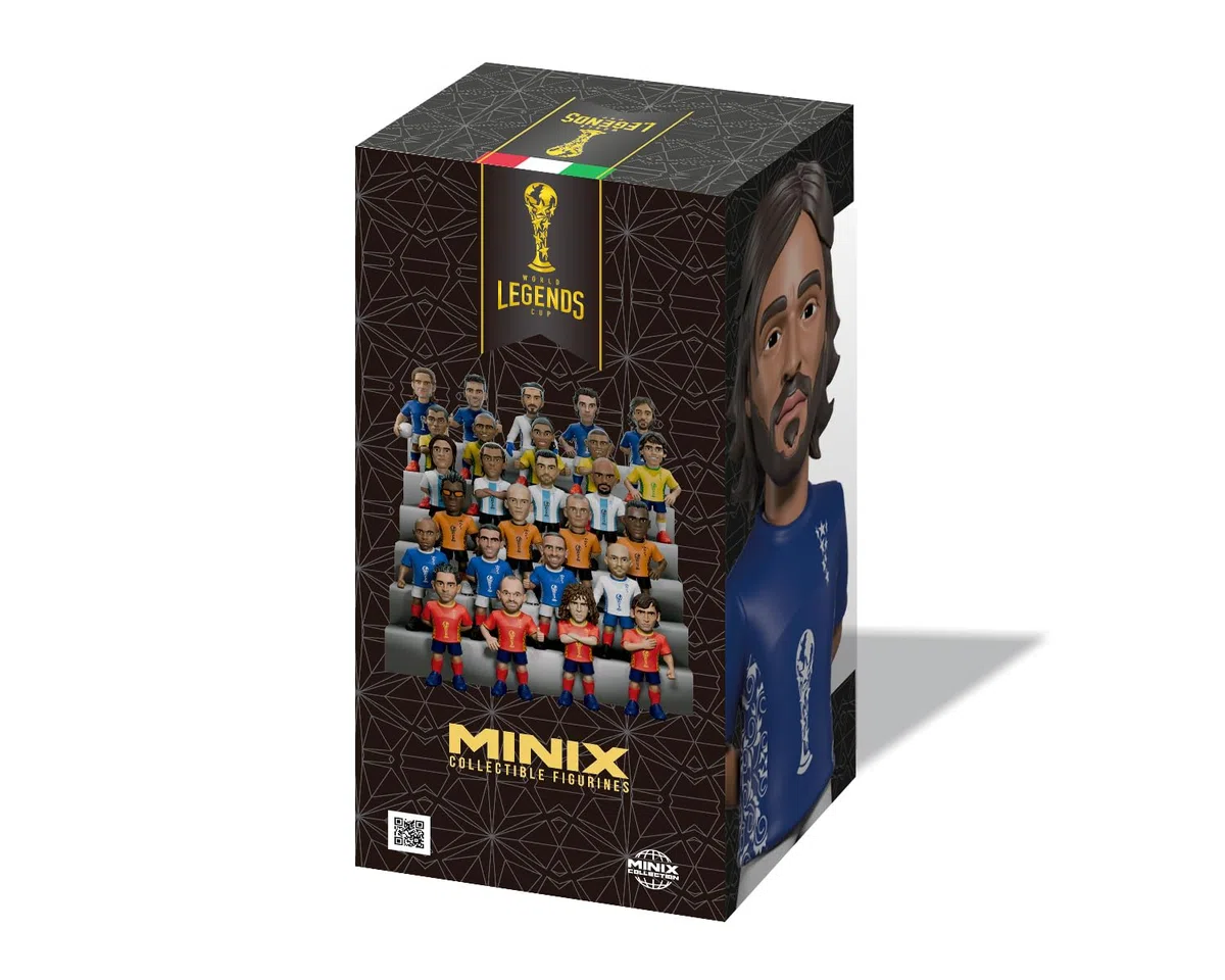 MINIX - Football Legends - Coppa del Mondo di Leggende #128 - Italia - Pirlo - Personaggio da collezione 12 cm