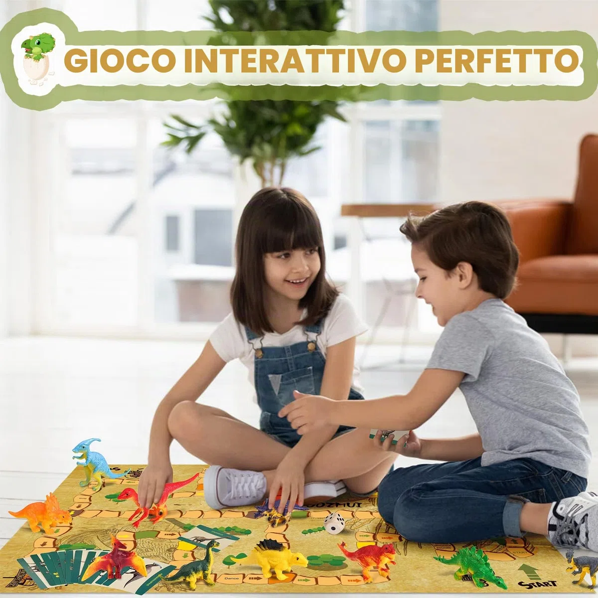Joozmui Dinosauri per Bambini, Dinosauro Giocattolo Giocattoli Bambino 4-9 anni Gioco Regalo Bambino 4-9 anni Maschio Dinosauri Regalini