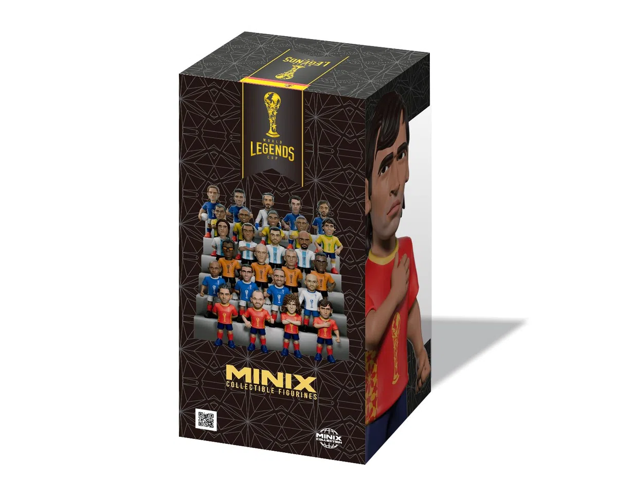 MINIX – Football Legends – Campionato mondiale delle leggende #137 – Spagna – Raúl – Personaggio da collezione 12 cm