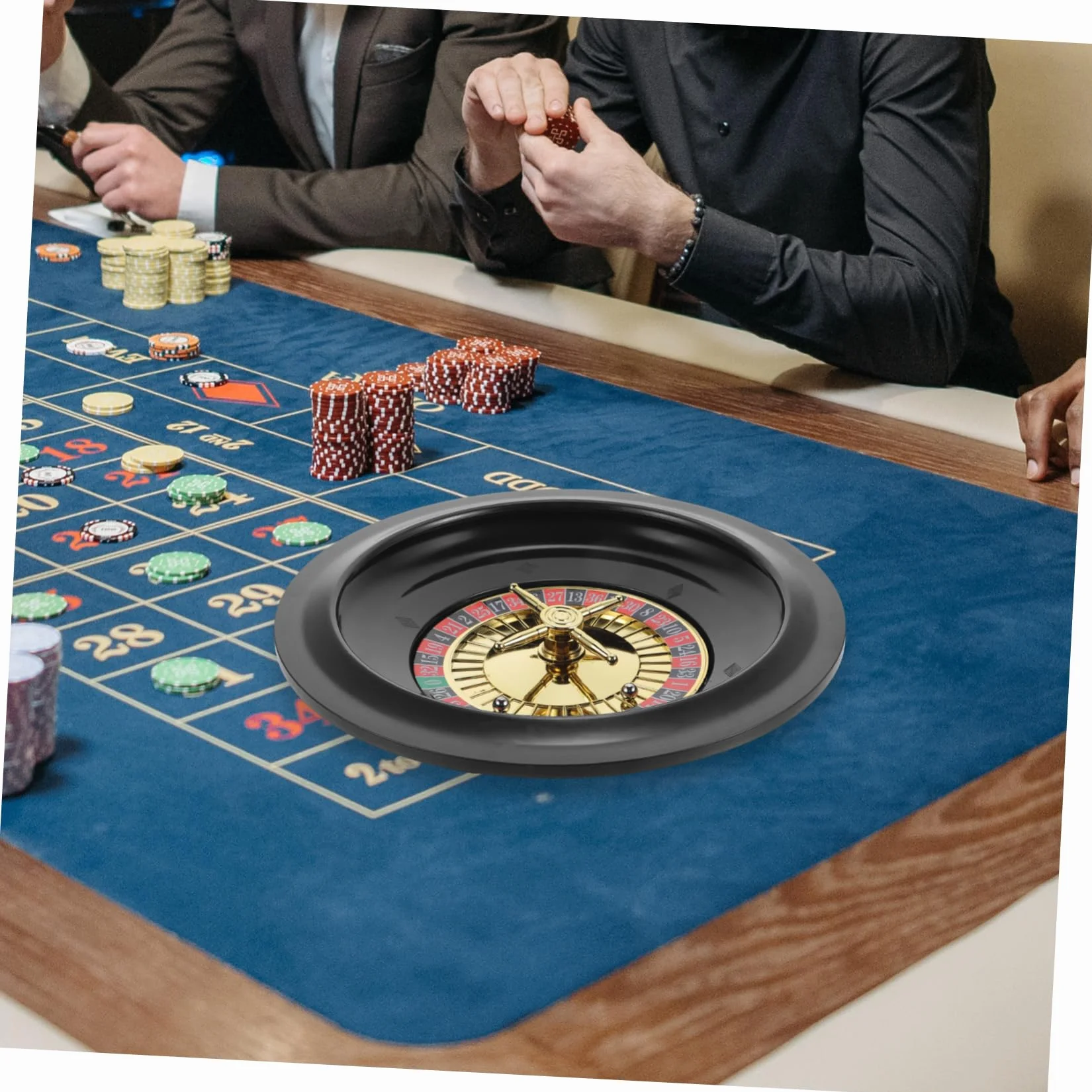 Ruota da Poker Russa Rotante per Festa 25,5X25,5X4,5Cm in Plastica, Design Unico e Pratica da Trasportare per Adulti e Bar
