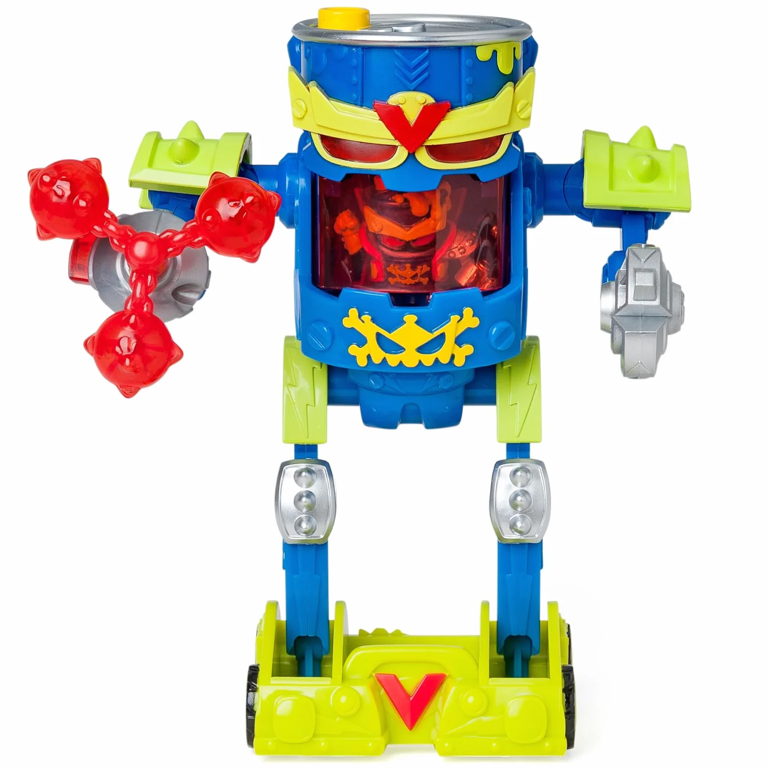 SUPERTHINGS – Ultra Striker Mr. King. Robot Ultra Striker Mr. King della serie TV "SuperThings Kazoom Power". Contiene 1 Ultra Striker Robot, 1 Mr. King esclusivo