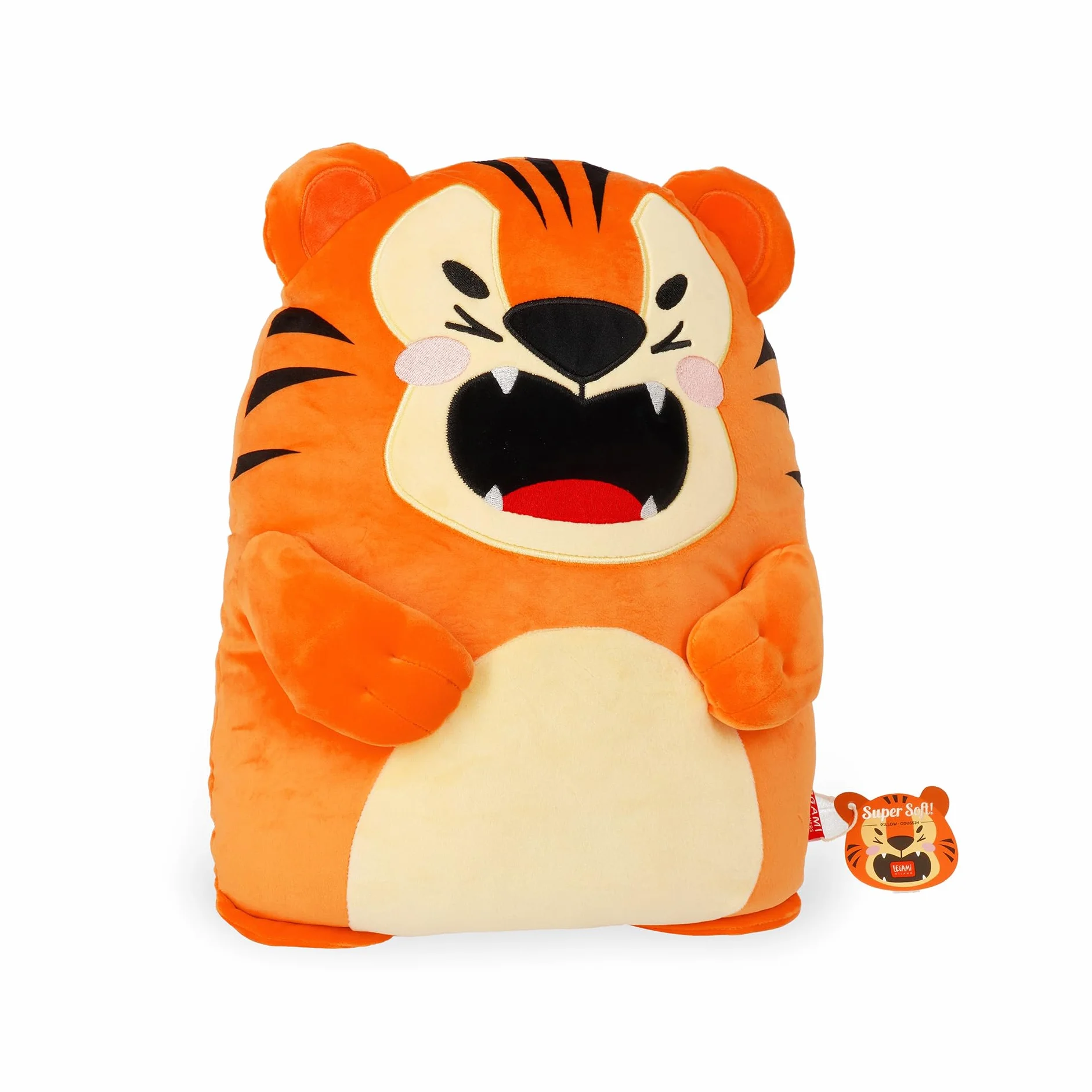 Legami - Cuscino Super Soft! Tema Tiger, Super Soffice, Idea Regalo, L 28 cm x H 42 cm x W 14 cm