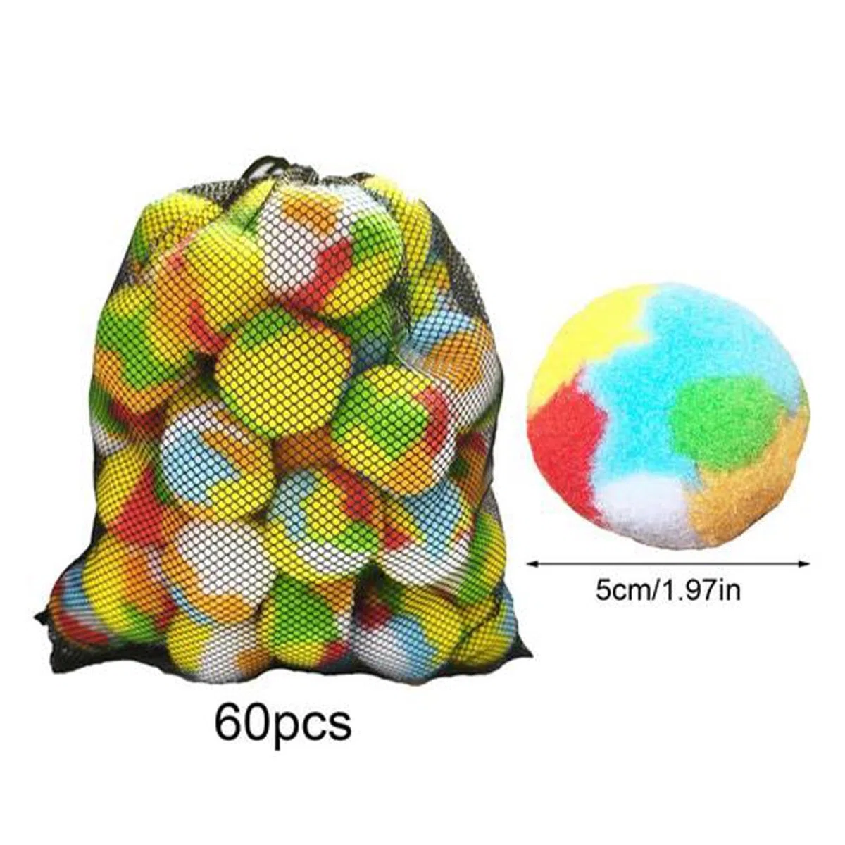 Palline Spugna d'Acqua | 60 Pezzi Morbidi Assorbenti Giocattoli Giochi | Palloncini D'Acqua Giocattoli Da Esterno | Estate Fuori Spiaggia Piscina Festa Cortile Giardino Bambini Ragazzi Ragazze