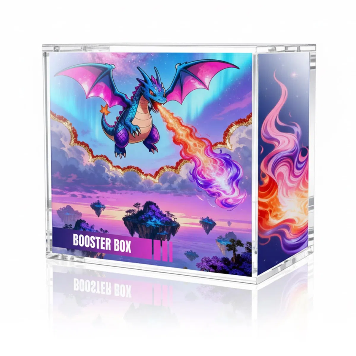 Wigearss Scatola Magnetica Acrilica, Custodia Protettiva per Pokemon Booster Box