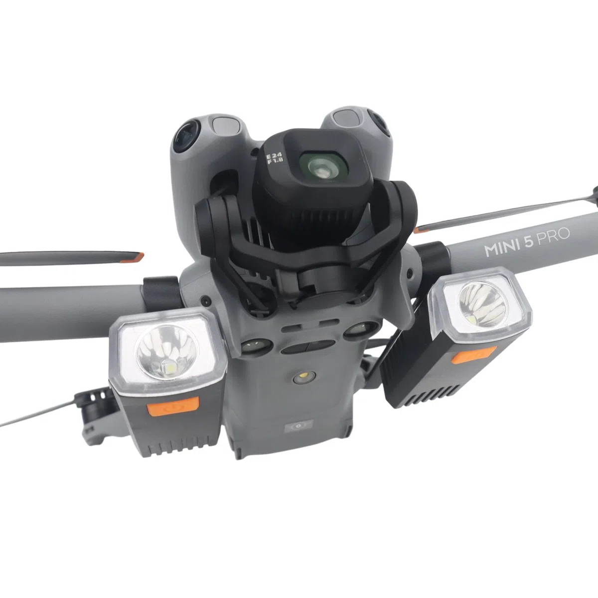 Mini5 Pro Drone Searchlights Luce Notturna per DJI Mini 5 Pro Ricaricabile Doppia Luce Modalità Multipla Strobe Night Flight Luce di Volo Ad Alta Luminosità LED Illuminazione Spotlight