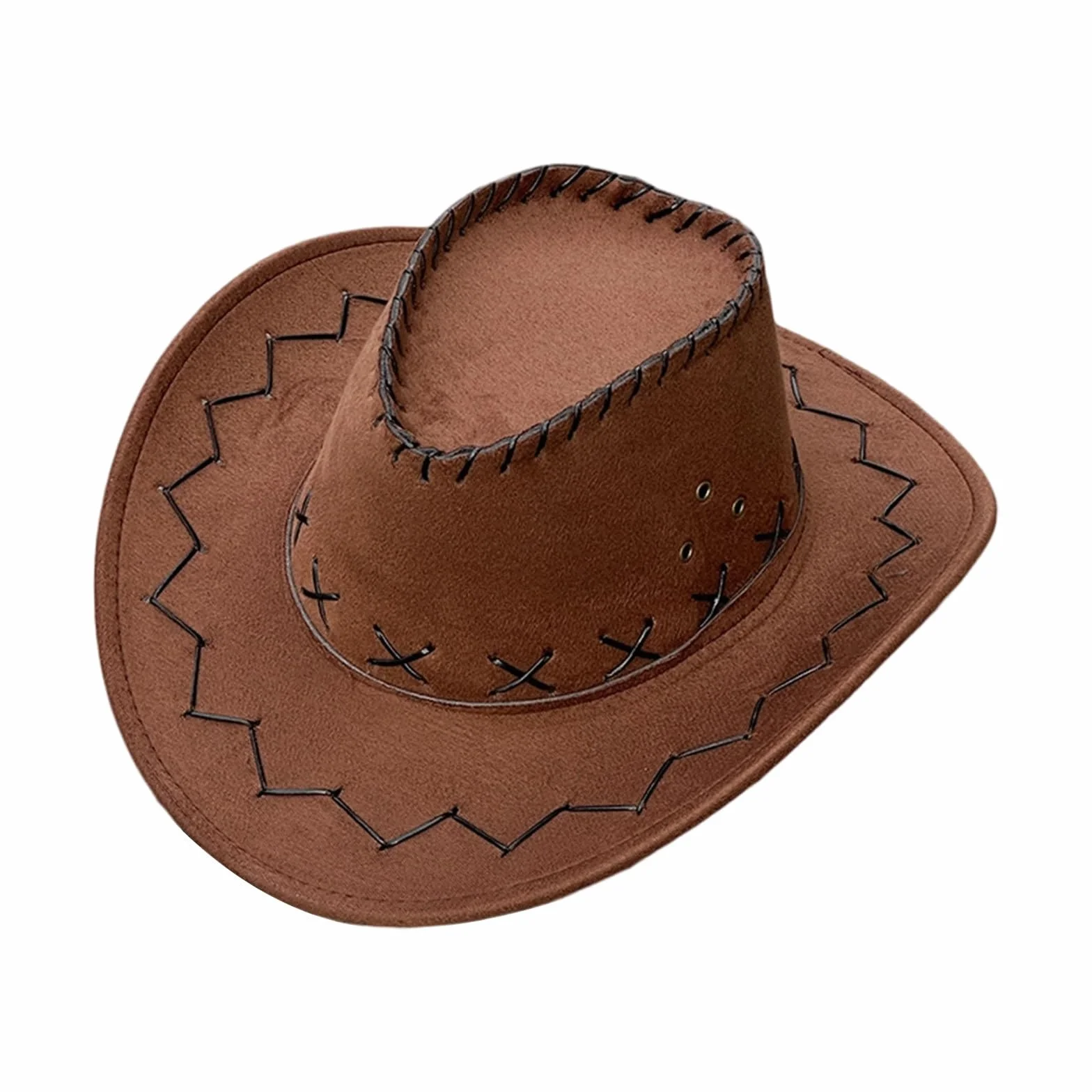 Générique Cappelli da cowboy per bambini in similpelle per bambini, ideale per feste a tema e costumi di Halloween. Abbigliamento Bambini Indipendente