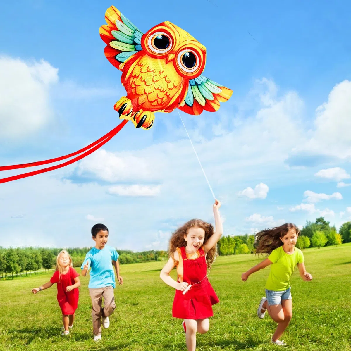 Touch the sky Aquilone Animale dei Animati per Adulti, Facile da Volare, Design Della Struttura Unico, Eccellenti Giochi All'aperto e Giocattoli di Attività, Adatto ai Principianti.