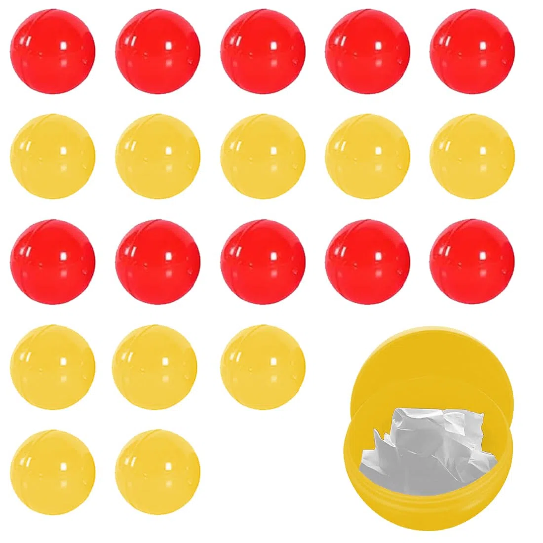 20 Pezzi Palline della Lotteria Palline della Lotteria Palline Bingo Palline Vuote in Plastica, attività Lotteria Lotteria Pallina per Distributore Palline, Ruota della Fortuna