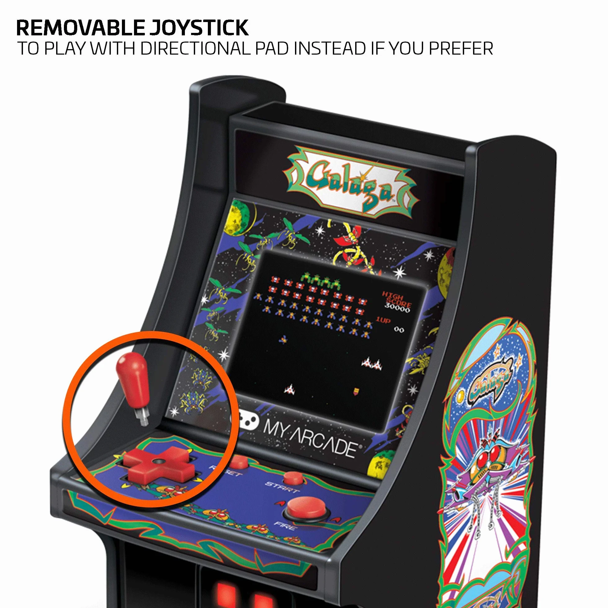 My Arcade Micro Player Galaga Retro Console One Size