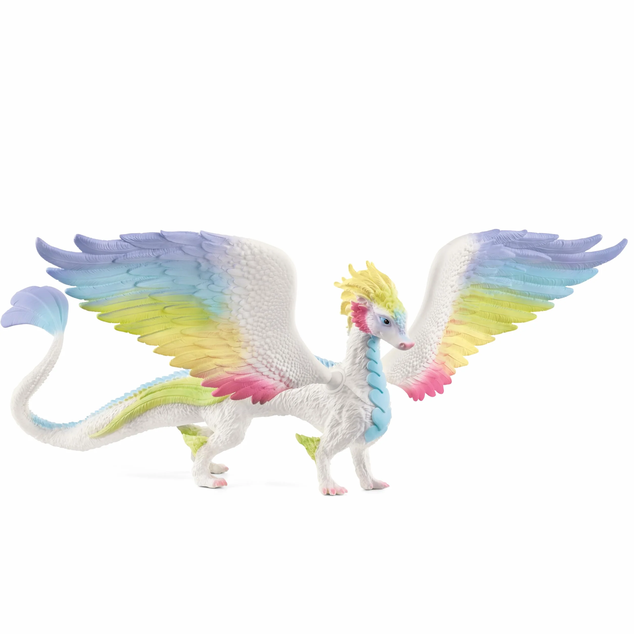 Schleich BAYALA | Drago arcobaleno 70728 | figure fantastiche dettagliate | regalo per ragazzi e ragazze | decorazione per compleanno | figura dai 5 anni | 34 x 23 x 11 cm