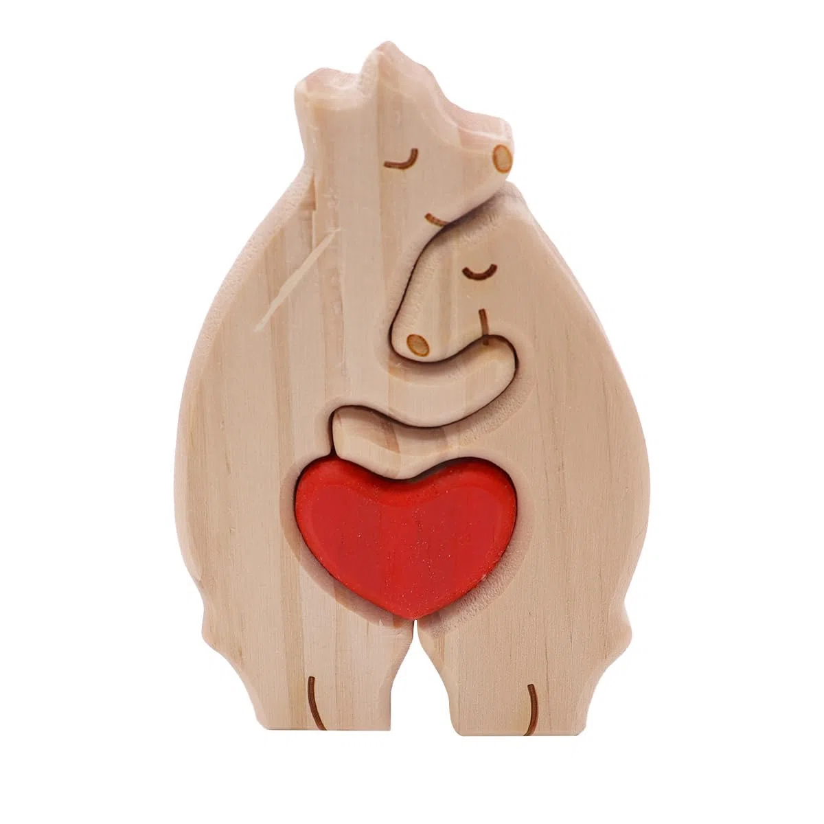 Rompecabezas de Madera con la Familia de osos, decoración para El hogar, Regalo para mamá osa, Navidad, cumpleaños, inauguración de la casa