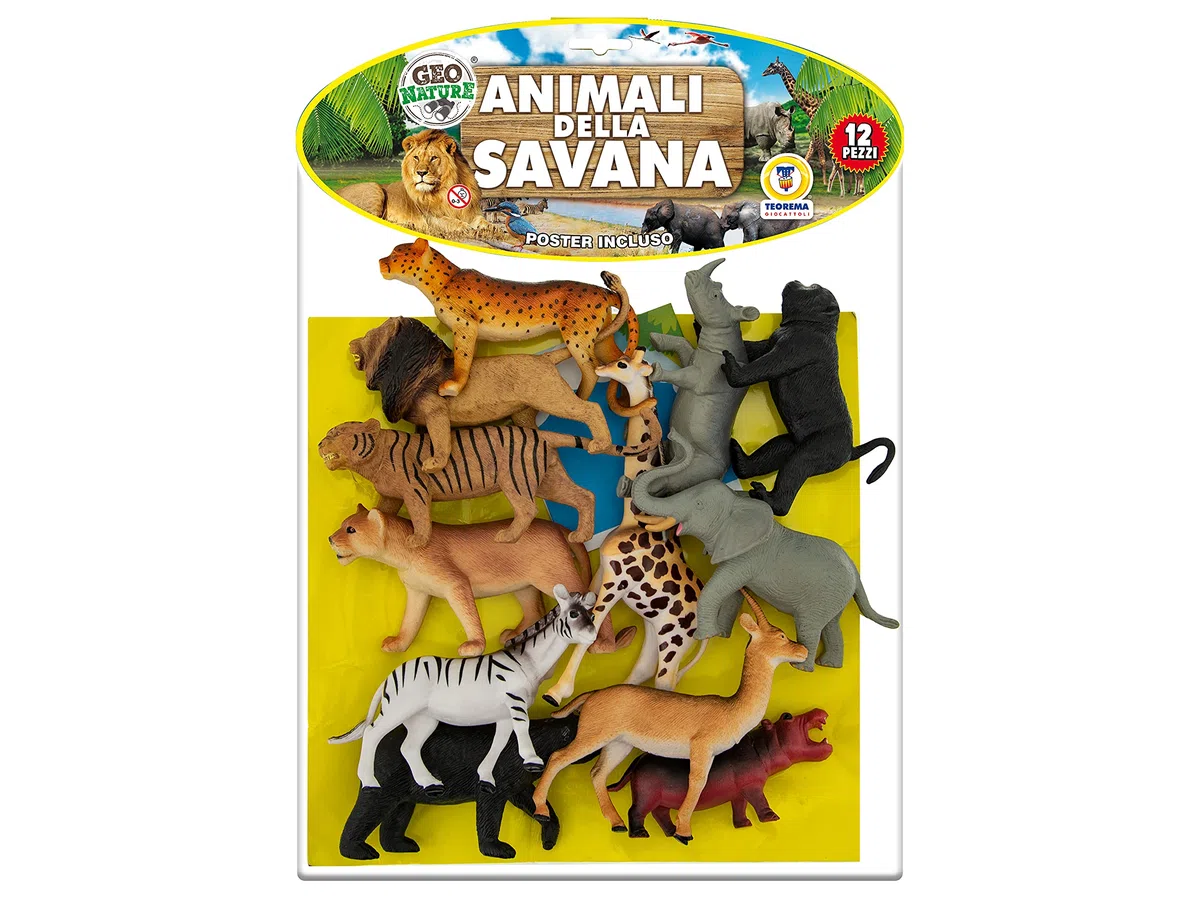 Teorema 70305 - Busta Gigante Animali Giungla, multicolore
