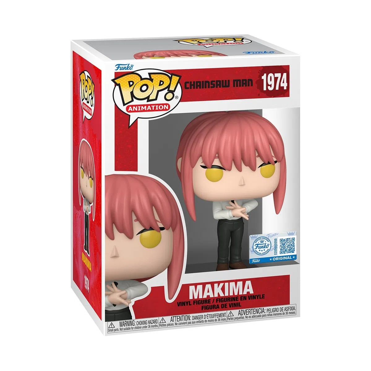 Funko Pop! Animation: Chainsaw Man - Makima - (Hands) - Esclusiva Amazon - Figura in Vinile da Collezione - Idea Regalo - Merchandising Ufficiale - Giocattoli per Bambini e Adulti - Anime Fans