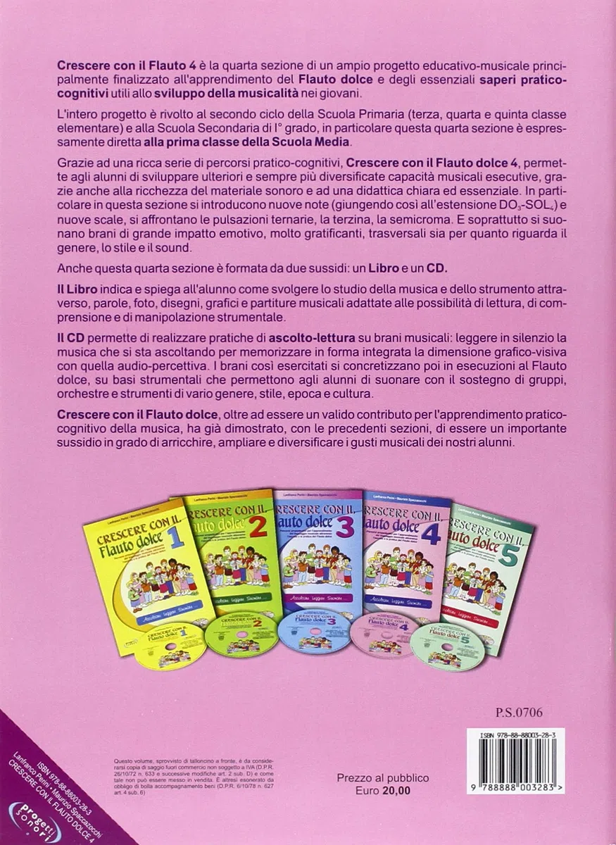 Crescere con il flauto dolce. Con CD Audio (Vol. 4)