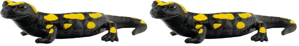 Bullyland 68493 - Serpenti/Anfibi - Salamandra Maculata (Confezione da 2)