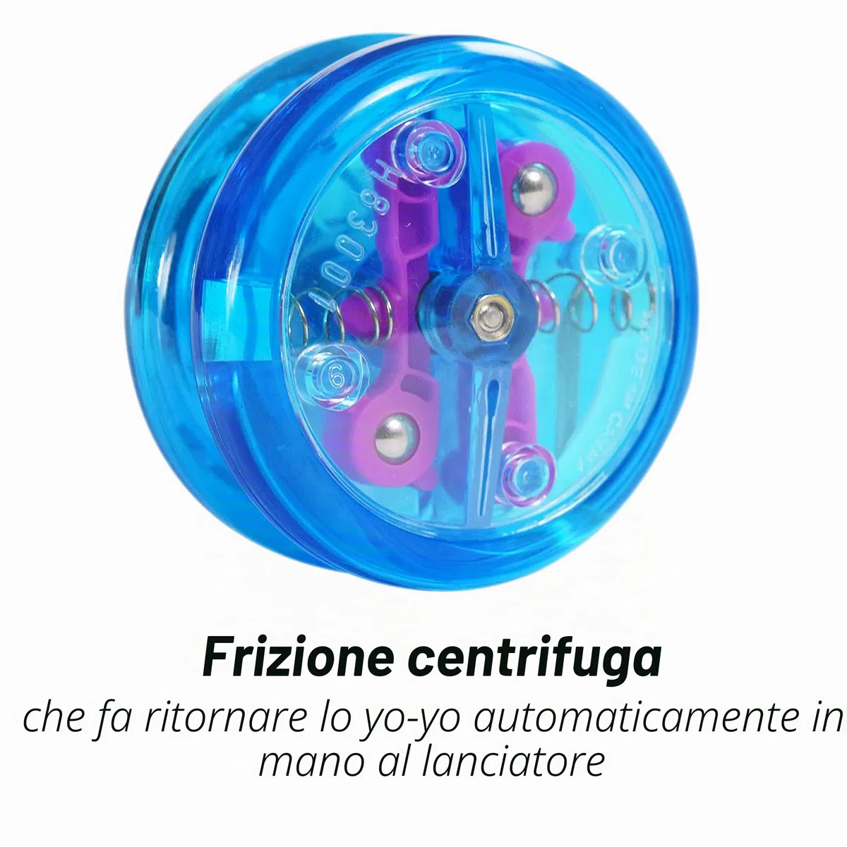 Yomega The Original Brain - Yoyo Professionale per Bambini e Principianti, Risposta reattiva Automatica Yo Yo Migliore per Fare acrobazie Incluso di Ben 2 Corde Extra (blu)