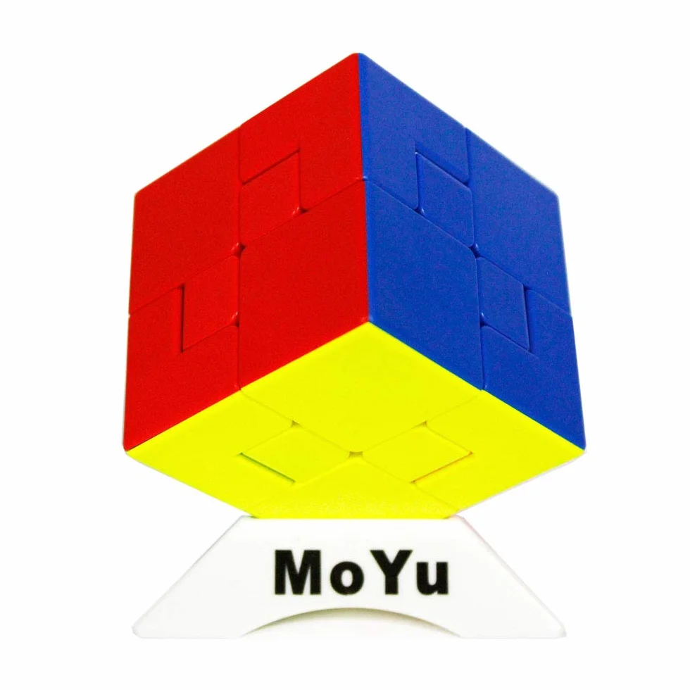 Oostifun MoYu MoFang JiaoShi Meilong KuiLei Cube Cubing Classroom Meilong Puzzle Cube multicolore con un cubo treppiede (Style-1)