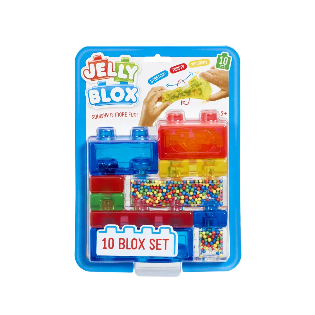 Goliath - JELLY BLOX – Pack 10 Blocchi Estensibili, Morbidi e Flessibili - Gioco di Costruzione Sensoriale per Bambini dai 2 Anni in su - Blocchi Squishy Lavabili - Motricità Fine - Idea Regalo
