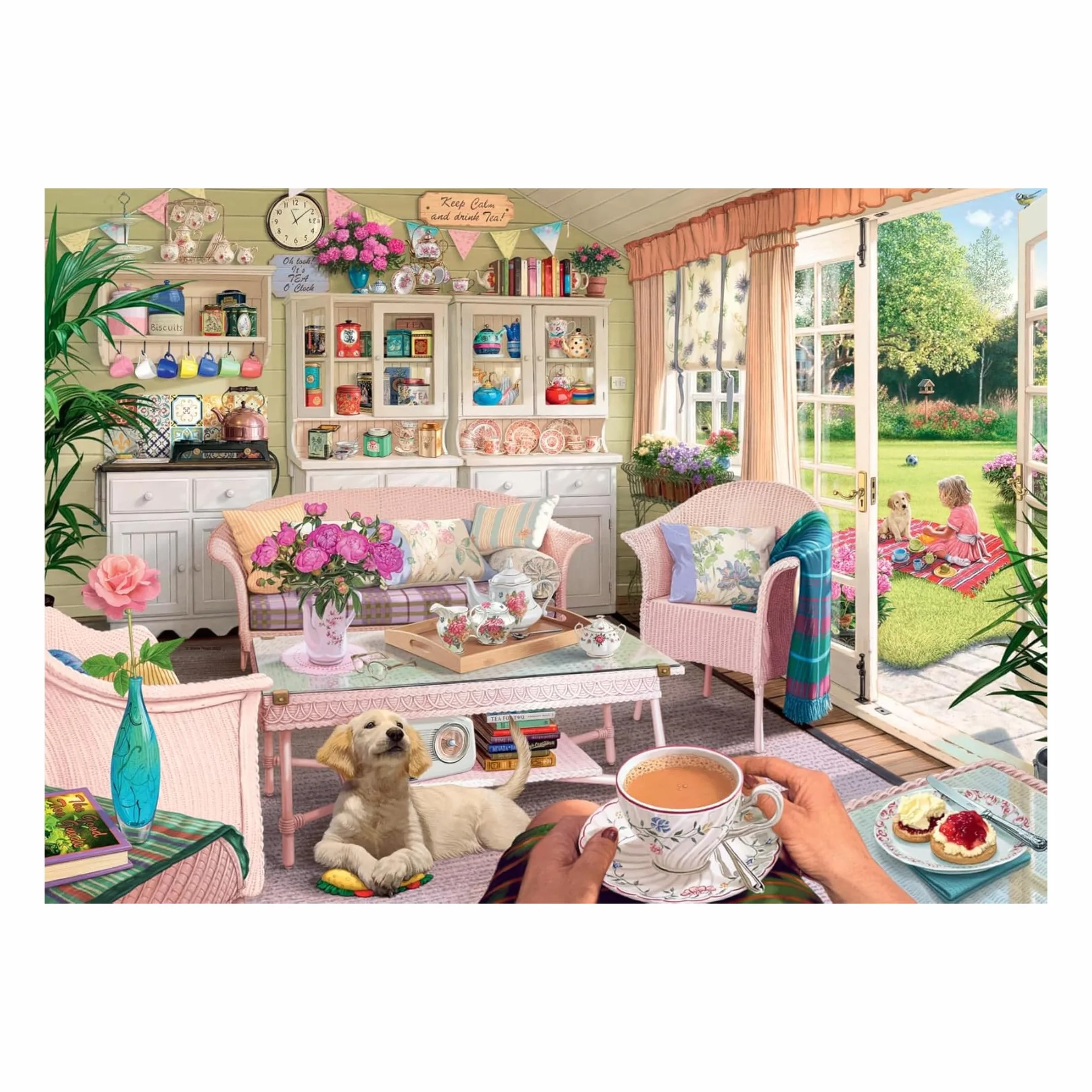 Ravensburger My Haven No.9 - Puzzle da 1000 pezzi The Tea House per adulti e bambini dai 12 anni