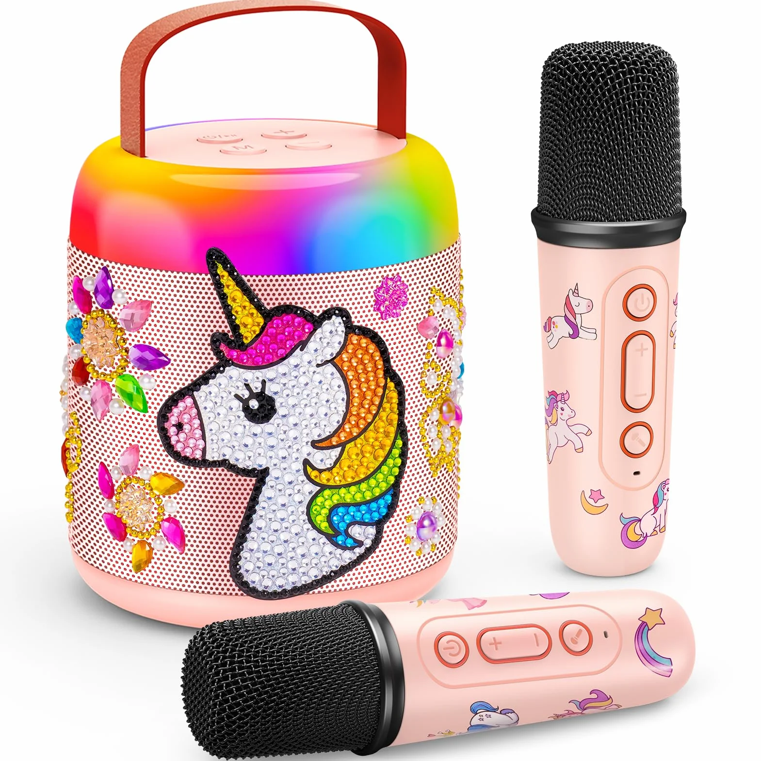 Microfono Bluetooth Karaoke bambino 3-12 Anni Giochi Regali Unicorno