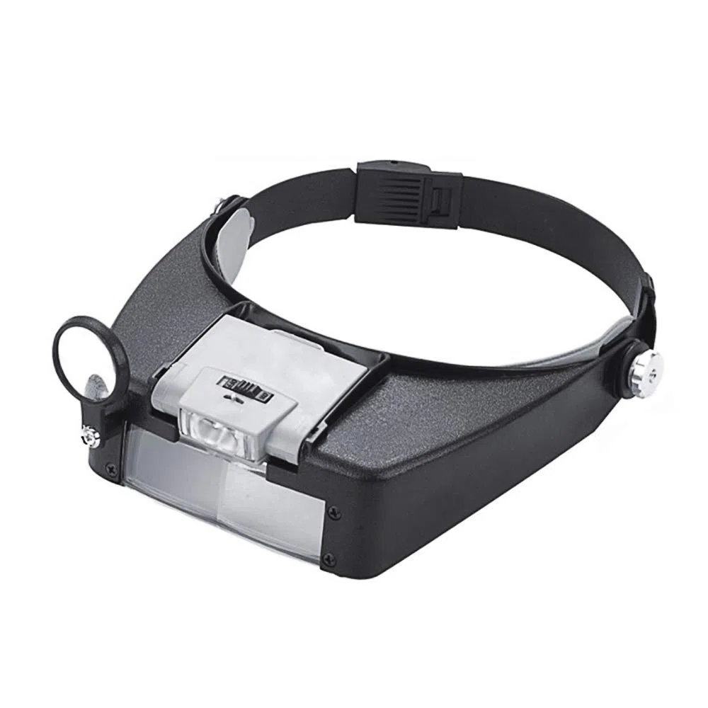 lente di ingrandimento chirurgiche visiera vivavoce gioielliere lente d' ingrandimento con luce LED d' occhio occhiali lente di ingrandimento 2 LED per lavori di riparazione