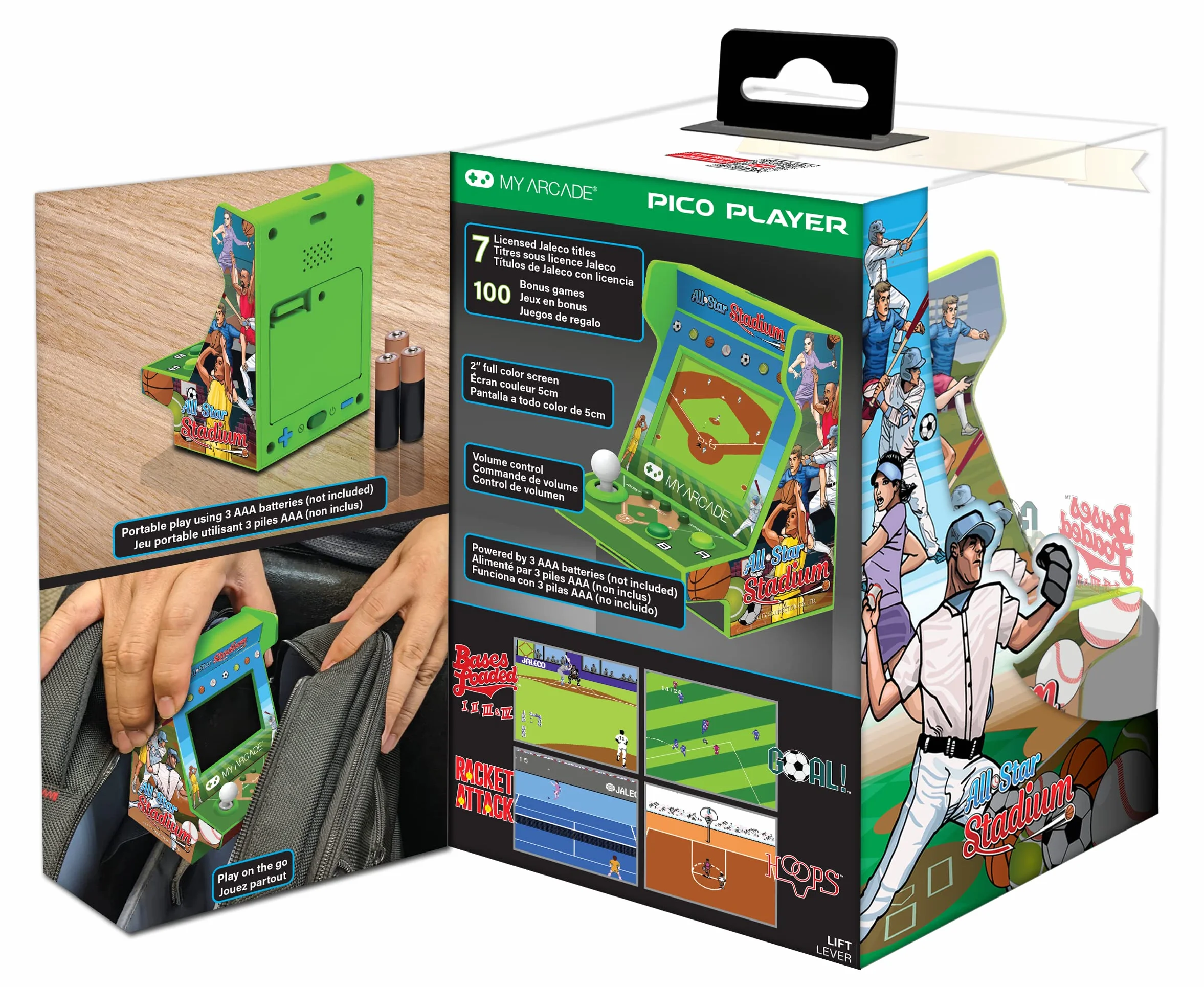 My Arcade - Pico Player All-Star Stadium - Mini Borne Retro - 107 Jeux e 1
