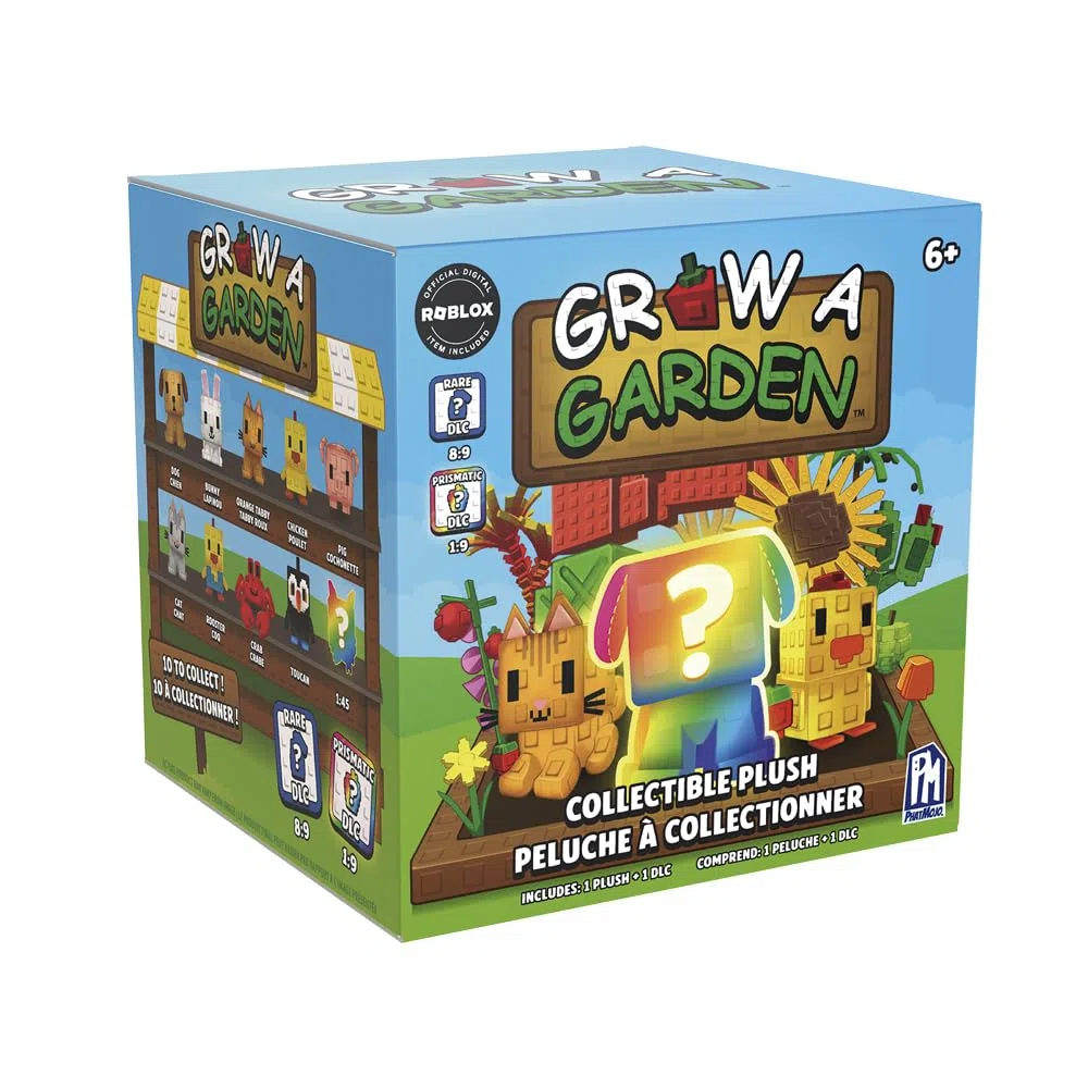 Grow a Garden Serie 1 Mystery Collectible Plush - Peluche ufficiale Roblox con codice DLC da 10 cm, a forma di sorpresa, dai 6 anni in su