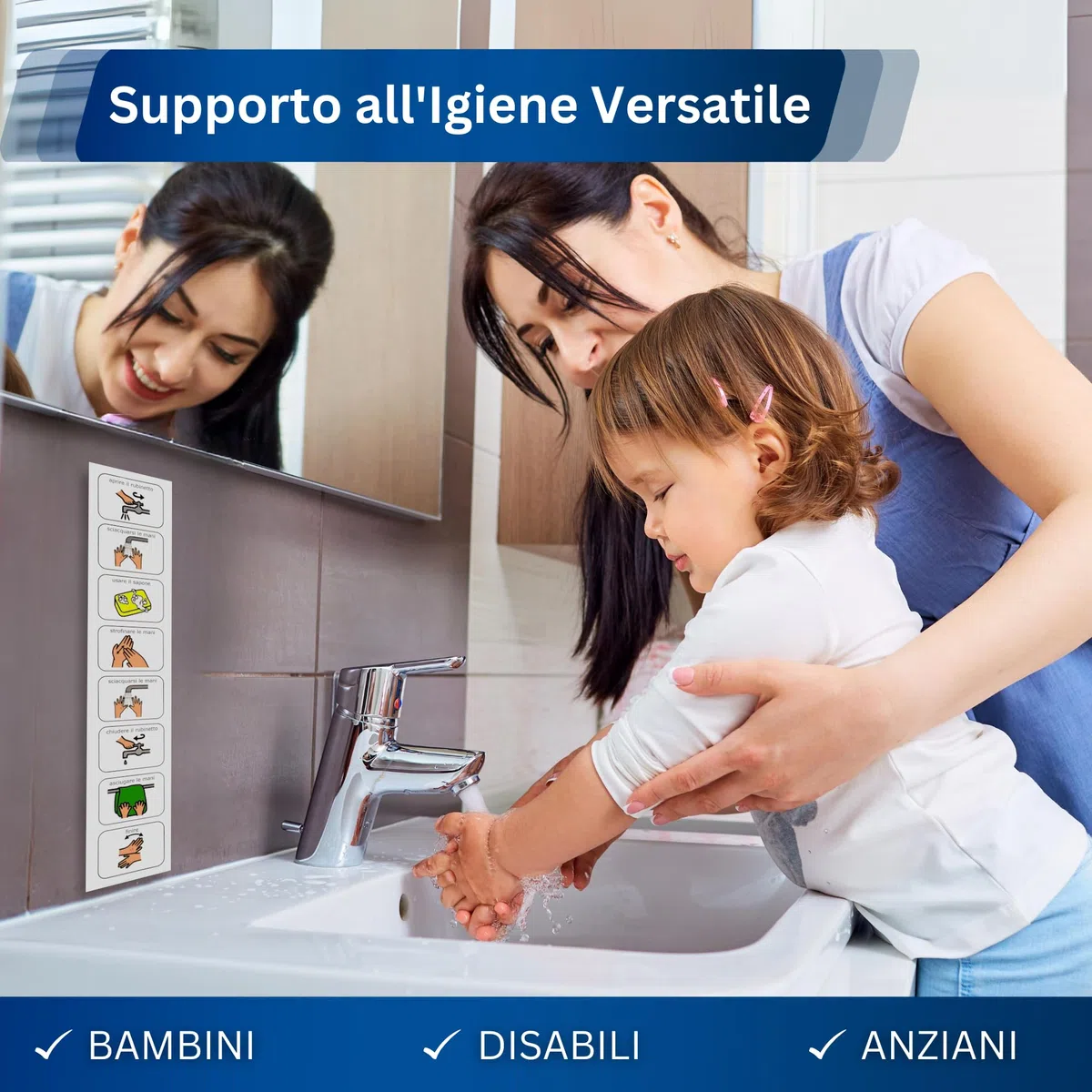 Autism Supplies and Developments Programma Lavaggio Mani –Agenda Visiva Bambini Autismo –Vasino –Igiene Personale –CAA Giochi Montessori/Educativi –Ludattica–Regali Autistici–Italiano