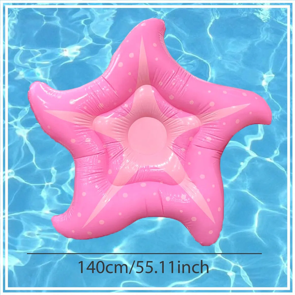Materassino ad aria per piscina, stella marina, 150 cm, giocattolo per adulti, materassino ad acqua, amaca galleggiante, animali galleggianti per l'oceano